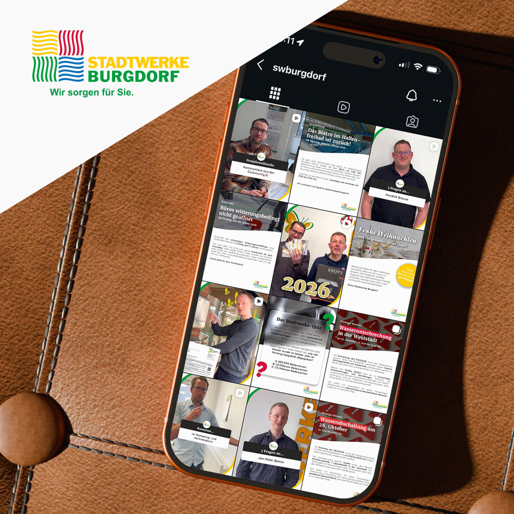 Social Media-Content für die Stadtwerke Burgdorf